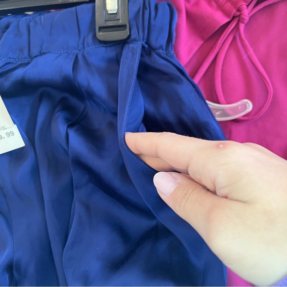 Clu Blue Silk Pants - Picture 4 of 5